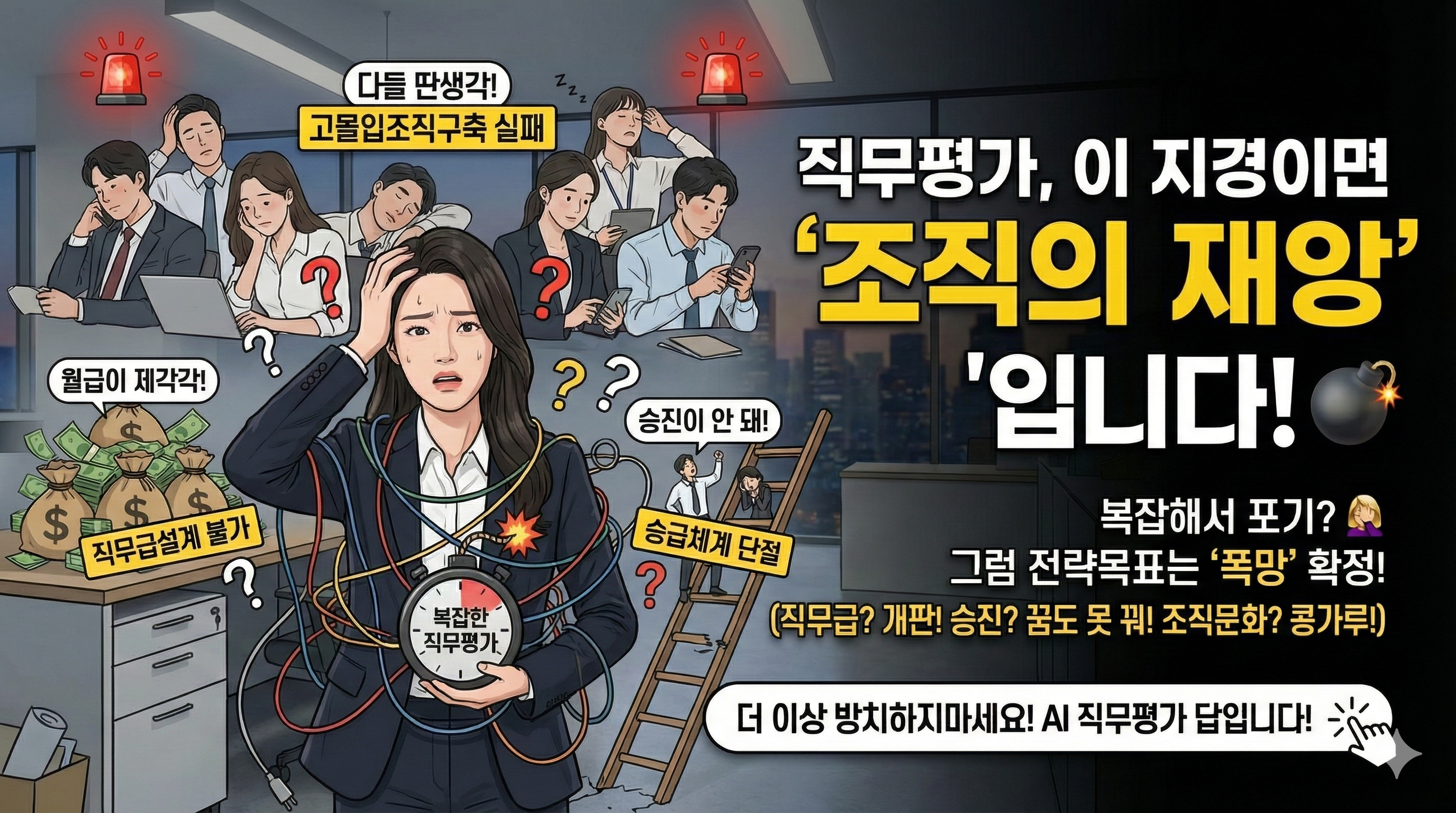 복잡한 직무평가로 인한 조직의 재앙