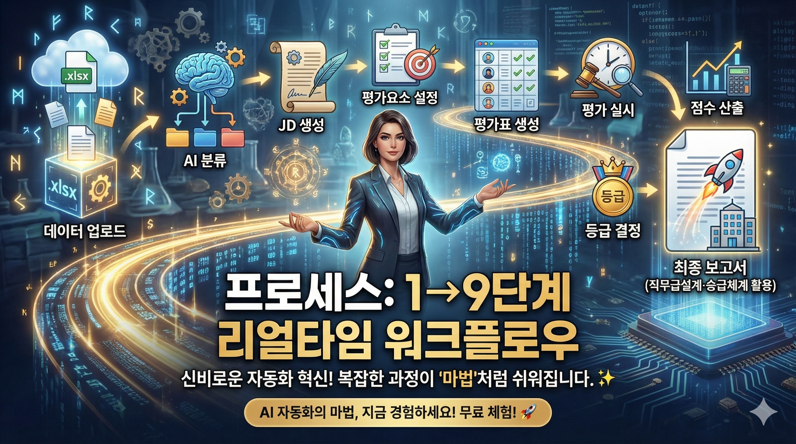 1→9단계 리얼타임 워크플로우 프로세스